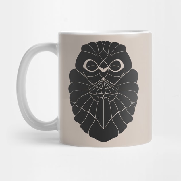 Praying Owl in Black by SunGraphicsLab